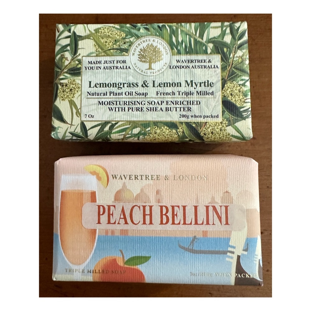 Wavetree & London Set of Two Luxury Bar Soaps NWT
